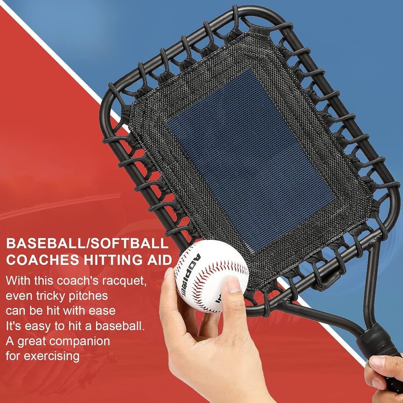 Jikbeed Baseball Racket for Fly Balls: Fungo Racket Baseball/Baseball Racket for Coaches and Parents to Help Players Practice Hitting Grounders and Pop Flies (New) - Image 3